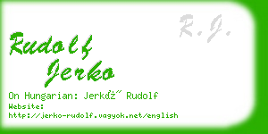 rudolf jerko business card